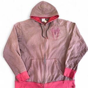 Marvel Spider-Man red zip up hoodie Size L